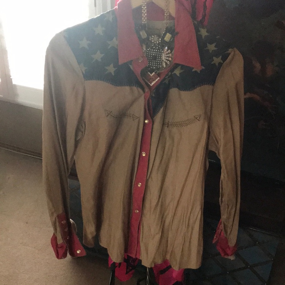 Scully western shirt sz m